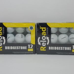 2 /12pk Bridgestone RELOAD RECYCLE GOLF BALLS